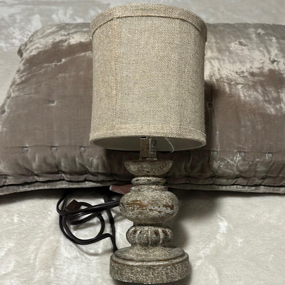 Rustic Beige Table Lamp
